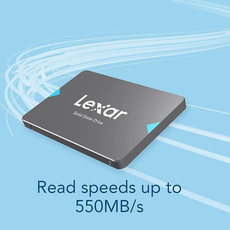 Lexar NQ100 2.5 SATA III 6Gb/s 550MB/s Read SSD (256GB, 480GB, 512GB, 1TB, 2TB)