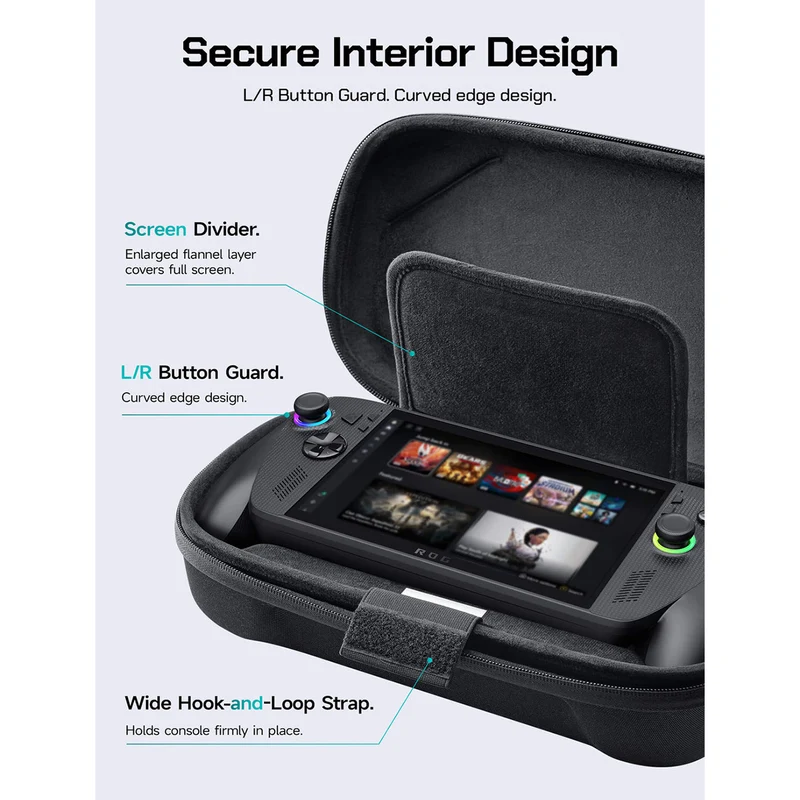 JSAUX Max Carrying Case for ROG Xbox Ally X / ROG Xbox Ally (Black) (BG0136)