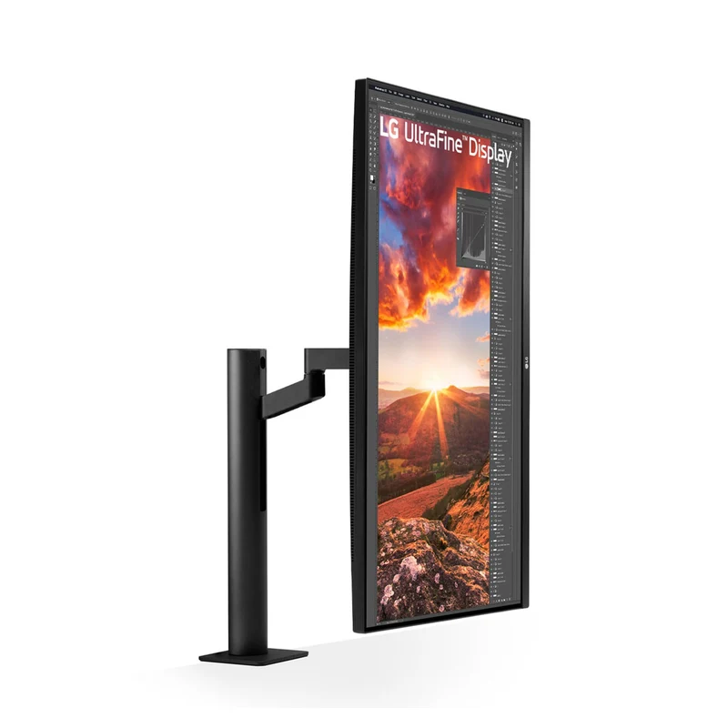 LG 32UN880K-B 31.5" 4K UHD (3840x2160) 60Hz 5ms GTG Ergo IPS USB-C Monitor With C-Clamp, Tilt, Height, Swivel, Pivot Adjustment