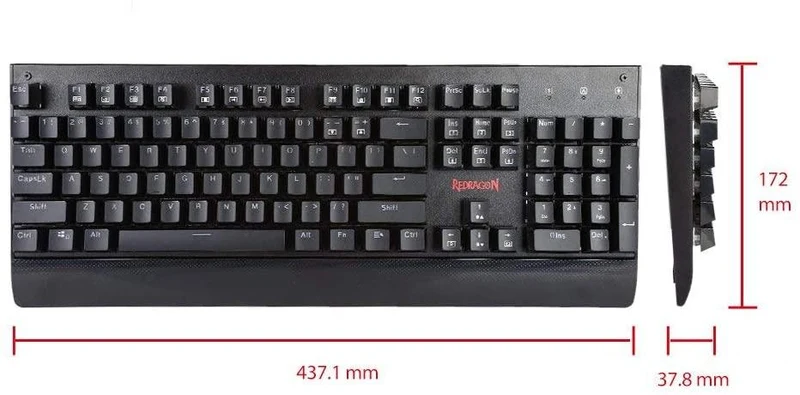 REDRAGON KALA RGB MECHANICAL GAMING KEYBOARD BLUE SWITCH (K557)
