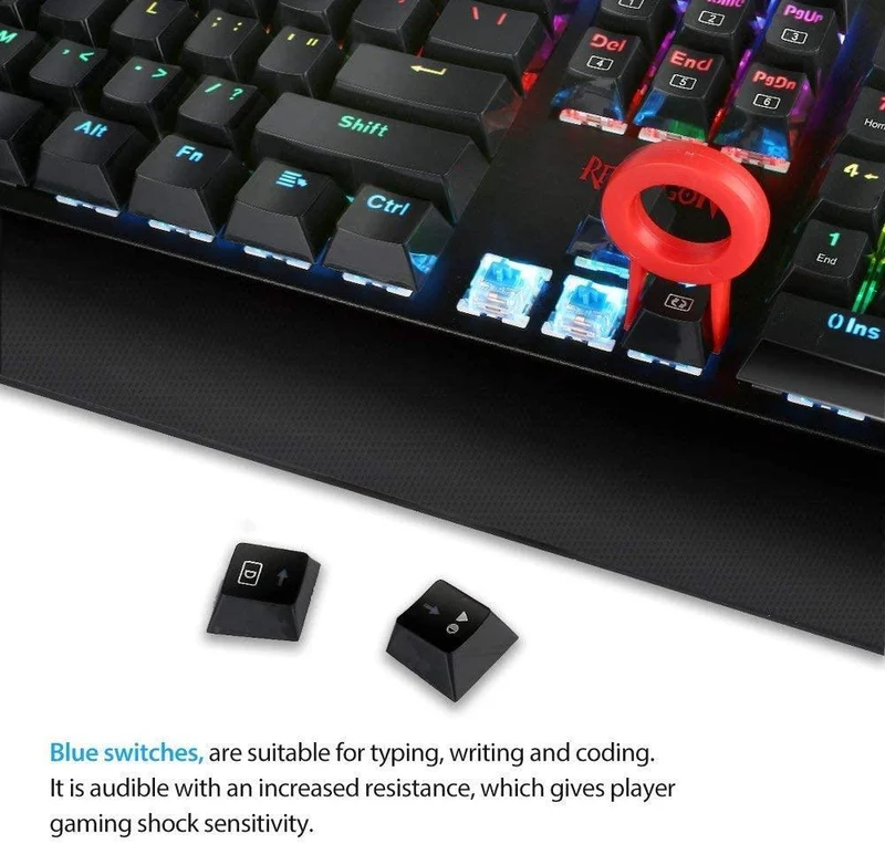 REDRAGON KALA RGB MECHANICAL GAMING KEYBOARD BLUE SWITCH (K557)