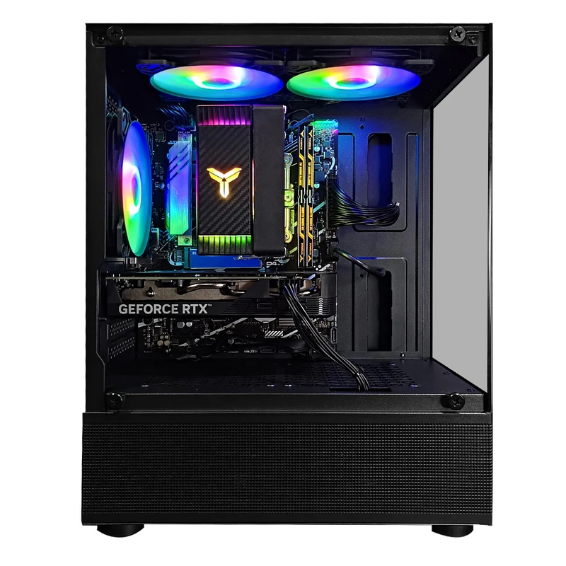 Alpha Reyna Black Desktop Gaming PC | Intel i5 12400F | 16GB RAM | 512GB SSD | RTX 4060 OC | Windows 11 Pro