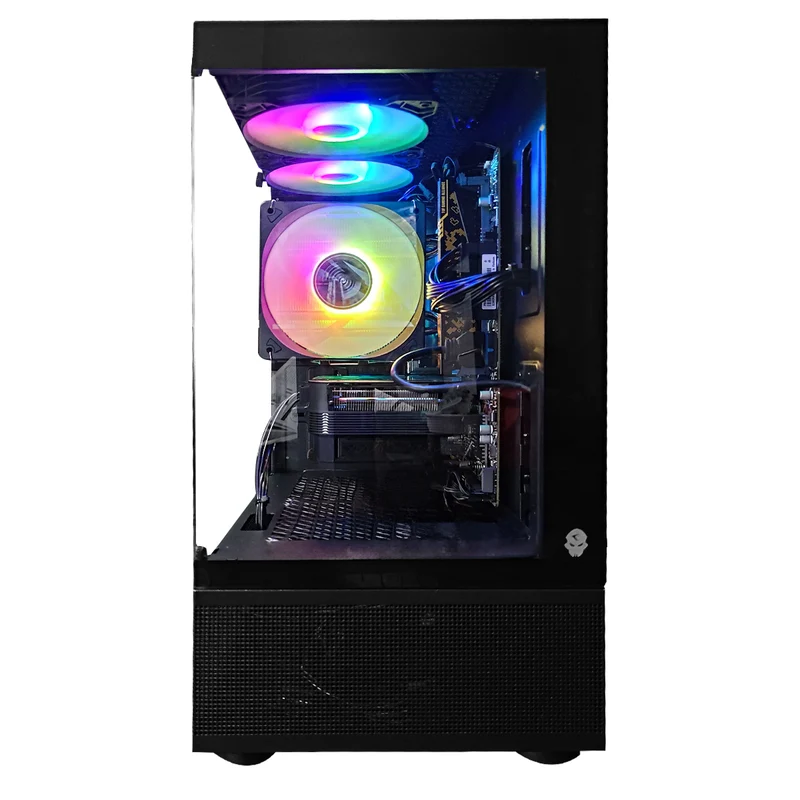 Alpha Reyna Black Desktop Gaming PC | Intel i5 12400F | 16GB RAM | 512GB SSD | RTX 4060 OC | Windows 11 Pro