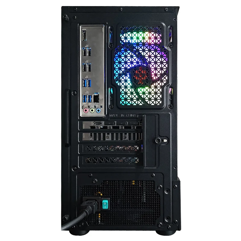 Alpha Reyna Black Desktop Gaming PC | Intel i5 12400F | 16GB RAM | 512GB SSD | RTX 4060 OC | Windows 11 Pro