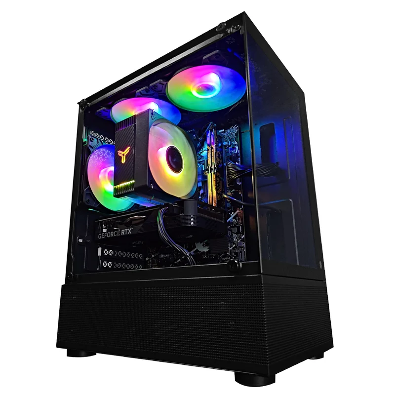 Alpha Reyna Black Desktop Gaming PC | Intel i5 12400F | 16GB RAM | 512GB SSD | RTX 4060 OC | Windows 11 Pro