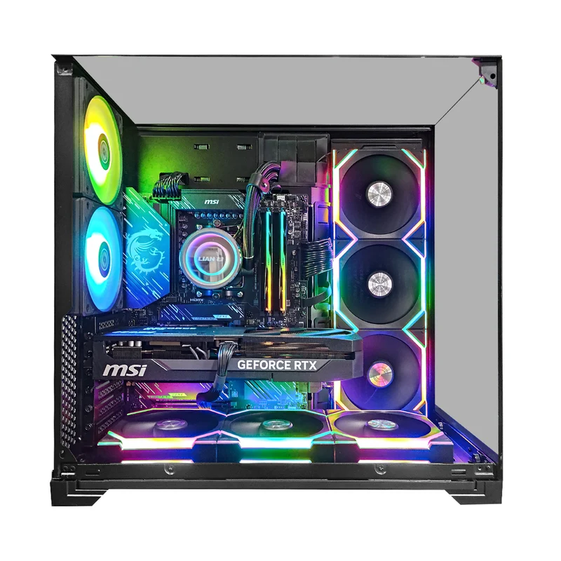 Ultra O11 Vision Black Desktop Gaming PC | AMD Ryzen 7 9800X3D | 64GB RAM | 2TB SSD | RTX 5080 OC | Windows 11 Pro