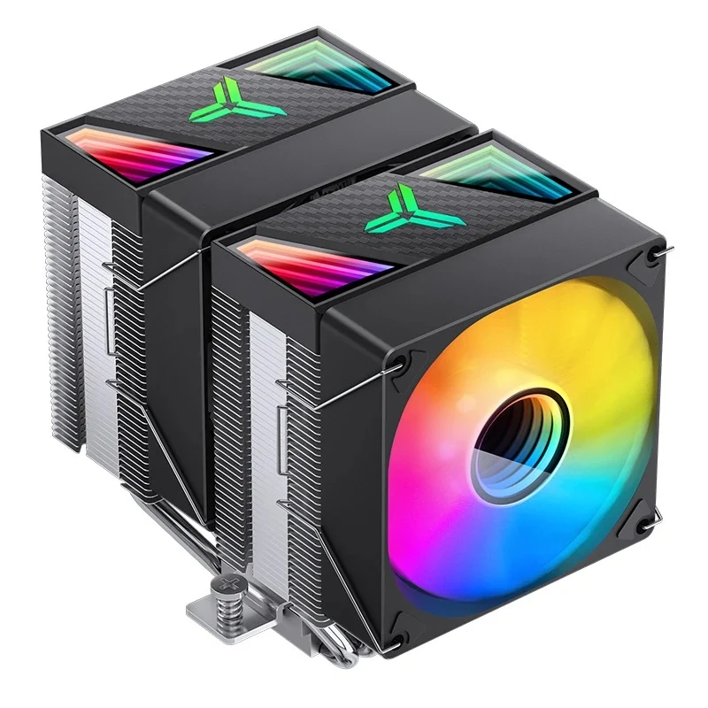 Jonsbo CR-1400 DV2 ARGB Silent Series 90MM Dual-Fan / Dual-Tower CPU Cooler (Black)