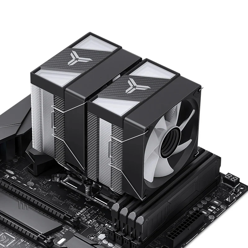 Jonsbo CR-1400 DV2 ARGB Silent Series 90MM Dual-Fan / Dual-Tower CPU Cooler (Black)