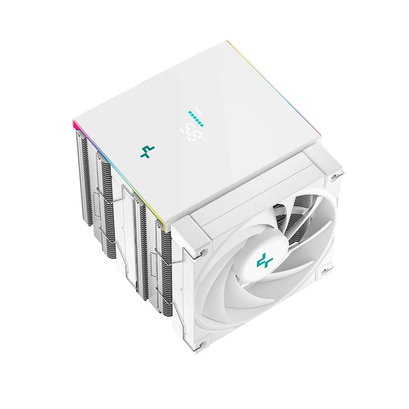 DeepCool AK620 Digital SE Performance CPU Cooler with a Status Display (Black, White)
