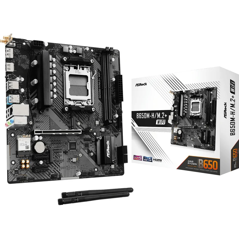 ASRock B650M-H/M.2+ WiFi DDR5 AMD Motherboard