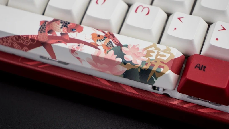 Varmilo VEM87 Koi Mechanical Keyboard (Varmilo EC Rose V2) (A33A039B0A3A01A034)
