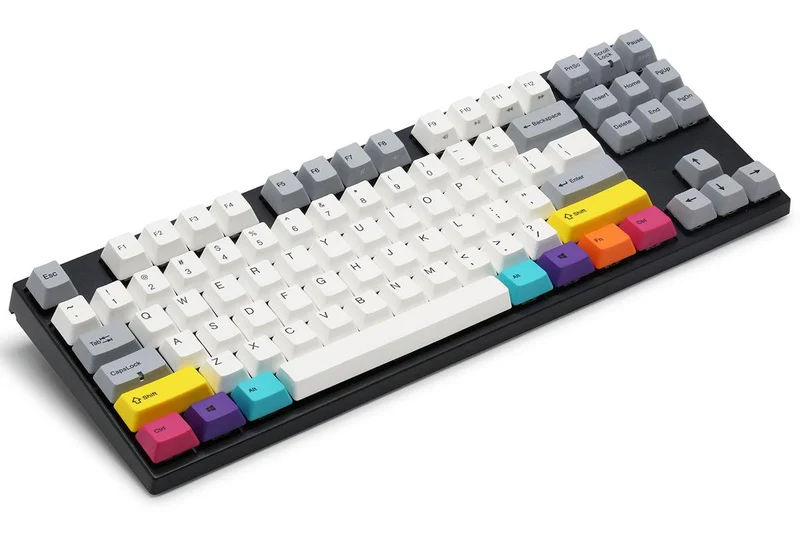 Varmilo VEM87 CMYK Mechanical Keyboard (Varmilo EC ROSE V2) (A33A024B0A3A01A007)