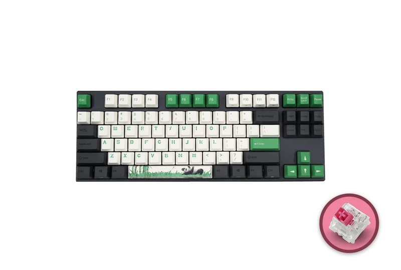 Varmilo VEM87 Panda R2 Mechanical Keyboard (Varmilo EC ROSE V2) (A33A029B0A3A01A026)