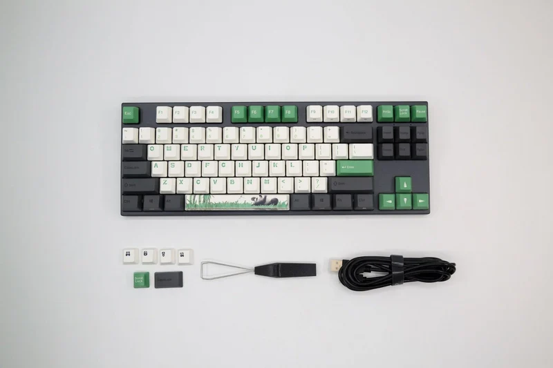 Varmilo VEM87 Panda R2 Mechanical Keyboard (Varmilo EC ROSE V2) (A33A029B0A3A01A026)