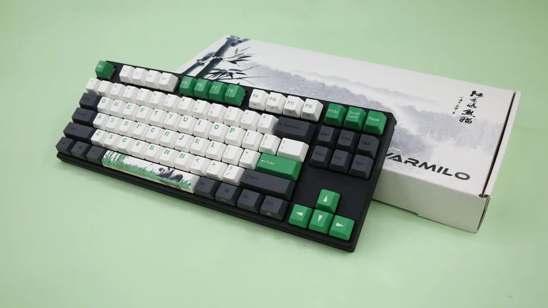 Varmilo VEM87 Panda R2 Mechanical Keyboard (Varmilo EC ROSE V2) (A33A029B0A3A01A026)