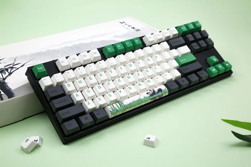 Varmilo VEM87 Panda R2 Mechanical Keyboard (Varmilo EC ROSE V2) (A33A029B0A3A01A026)