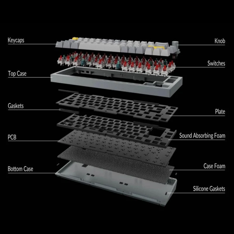 Keychron Q2 QMK Custom Mechanical Fully Assembled Silver Grey Keyboard (Gateron G Pro Brown Switch) (Q2d3)