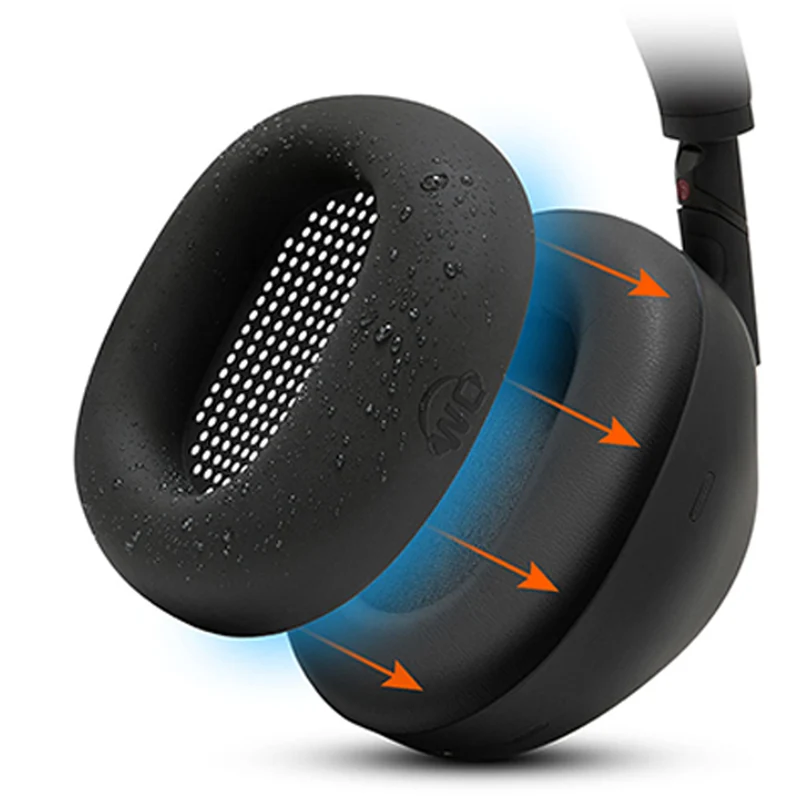Wicked Cushions Sony WH-1000XM6 Earpad Sweat Covers - WC SweatZ XM6 (90s Black, Black Camo, Black, Midnight Blue, Platinum Silver)