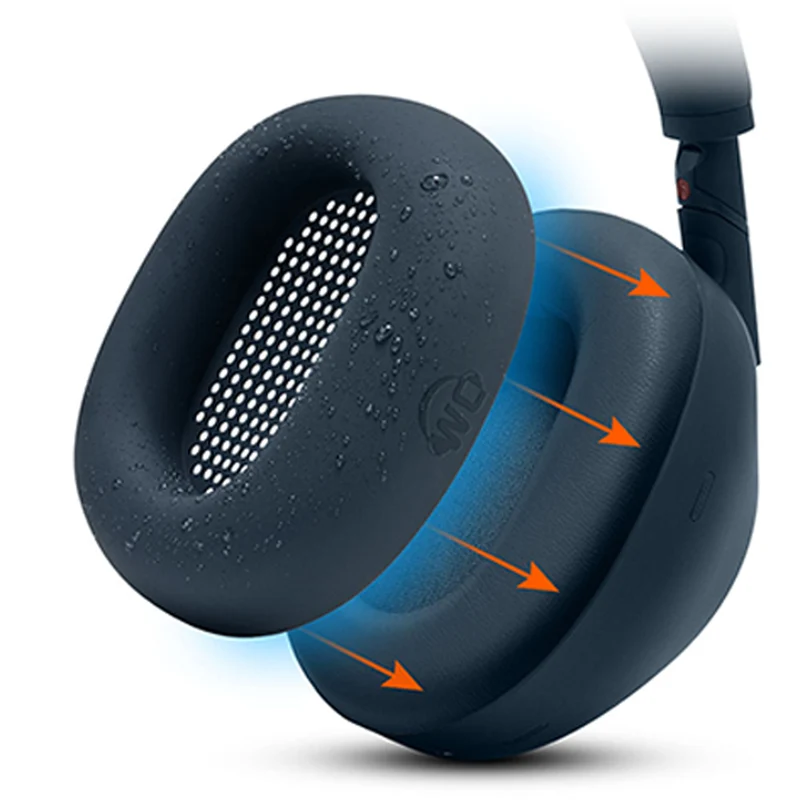 Wicked Cushions Sony WH-1000XM6 Earpad Sweat Covers - WC SweatZ XM6 (90s Black, Black Camo, Black, Midnight Blue, Platinum Silver)