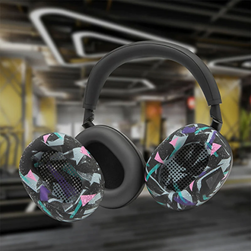Wicked Cushions Sony WH-1000XM6 Earpad Sweat Covers - WC SweatZ XM6 (90s Black, Black Camo, Black, Midnight Blue, Platinum Silver)