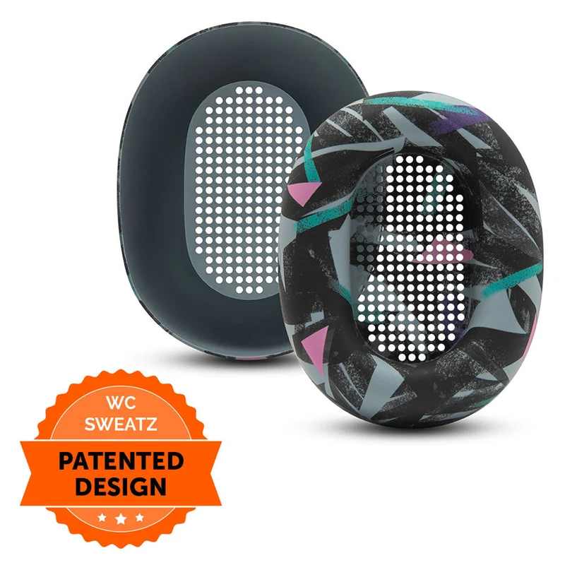 Wicked Cushions Sony WH-1000XM6 Earpad Sweat Covers - WC SweatZ XM6 (90s Black, Black Camo, Black, Midnight Blue, Platinum Silver)