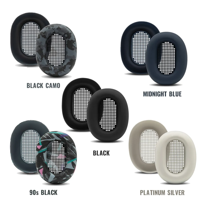Wicked Cushions Sony WH-1000XM6 Earpad Sweat Covers - WC SweatZ XM6 (90s Black, Black Camo, Black, Midnight Blue, Platinum Silver)