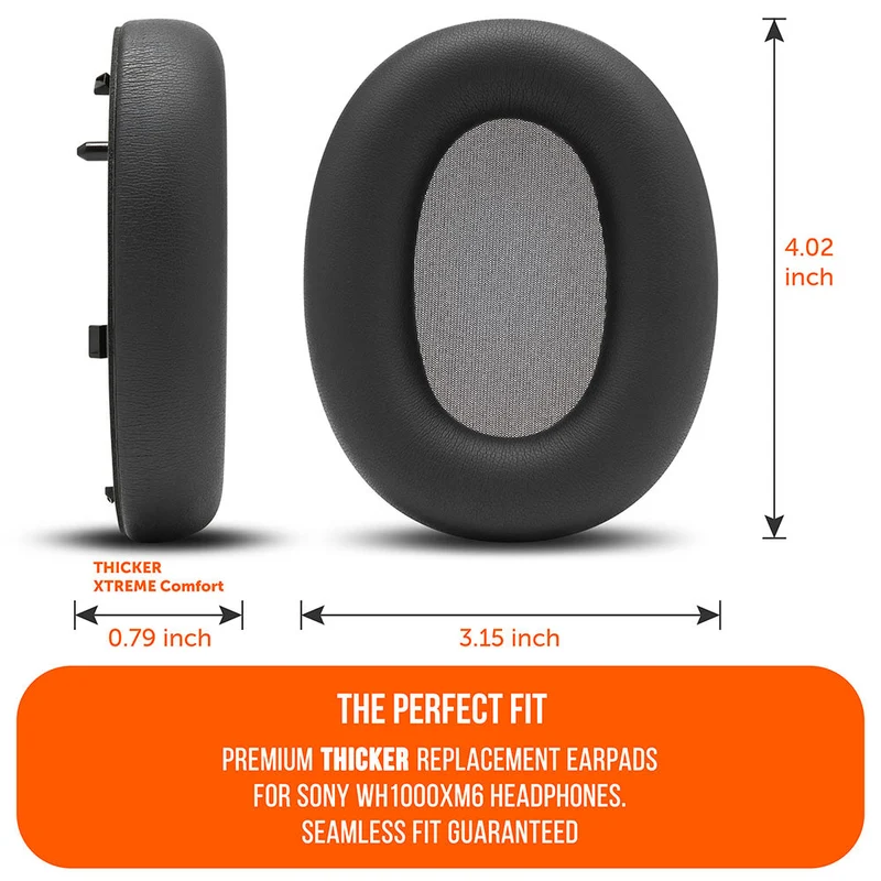 Wicked Cushions WC PadZ XM6 - Replacement Ear Pads For Sony WH-1000XM6 (90s Black, Black Camo, Black, Midnight Blue, Platinum Silver)