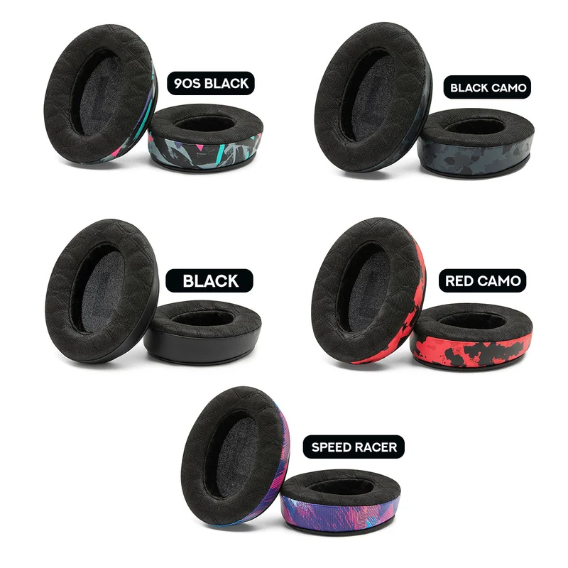 Wicked Cushions WC FreeZe HyperX Cloud - Cooling Gel Earpads For HyperX Cloud Series (90s Black, Black Camo, Black, Red Camo, Speed Racer)