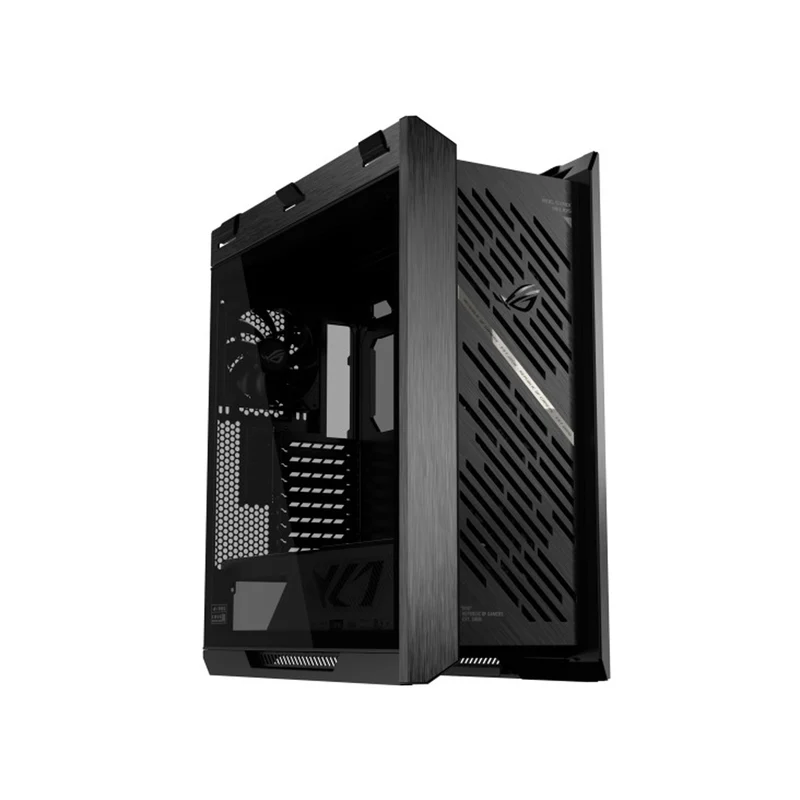 Asus ROG Strix Helios II GX601S EATX Mid-Tower PC Gaming Case with Dual Tempered Glass Side Panels (Black, White)