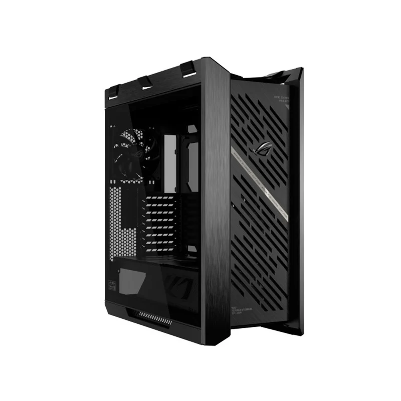 Asus ROG Strix Helios II GX601S EATX Mid-Tower PC Gaming Case with Dual Tempered Glass Side Panels (Black, White)