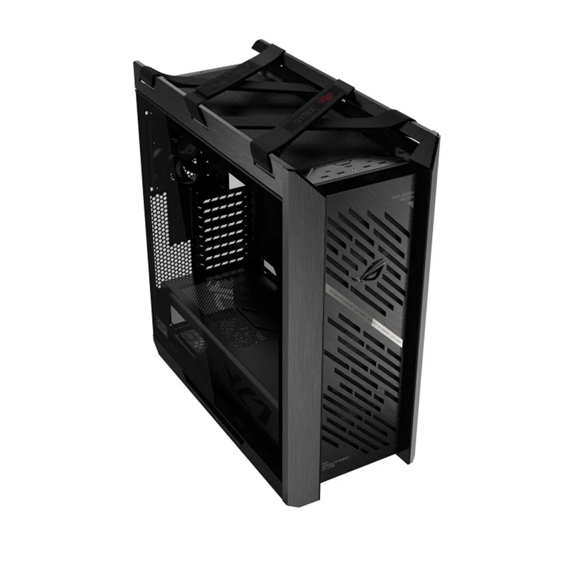Asus ROG Strix Helios II GX601S EATX Mid-Tower PC Gaming Case with Dual Tempered Glass Side Panels (Black, White)