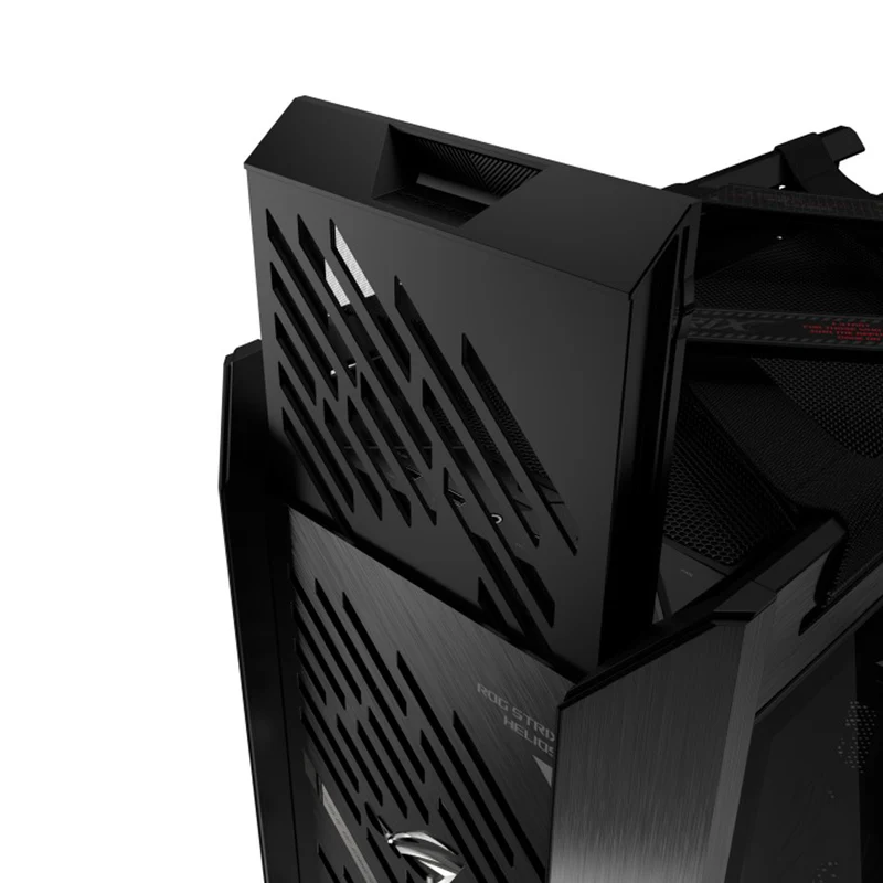 Asus ROG Strix Helios II GX601S EATX Mid-Tower PC Gaming Case with Dual Tempered Glass Side Panels (Black, White)