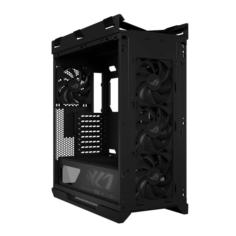 Asus ROG Strix Helios II GX601S EATX Mid-Tower PC Gaming Case with Dual Tempered Glass Side Panels (Black, White)