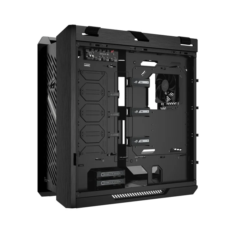 Asus ROG Strix Helios II GX601S EATX Mid-Tower PC Gaming Case with Dual Tempered Glass Side Panels (Black, White)