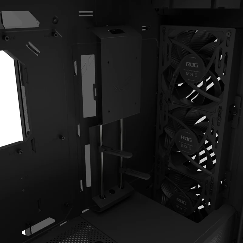 Asus ROG Strix Helios II GX601S EATX Mid-Tower PC Gaming Case with Dual Tempered Glass Side Panels (Black, White)