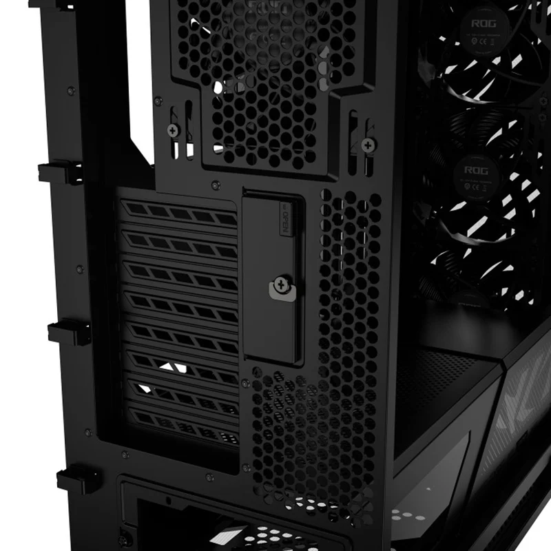 Asus ROG Strix Helios II GX601S EATX Mid-Tower PC Gaming Case with Dual Tempered Glass Side Panels (Black, White)