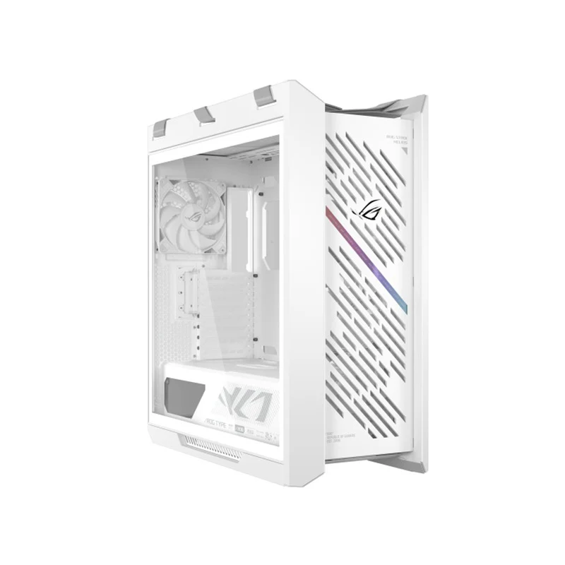 Asus ROG Strix Helios II GX601S EATX Mid-Tower PC Gaming Case with Dual Tempered Glass Side Panels (Black, White)