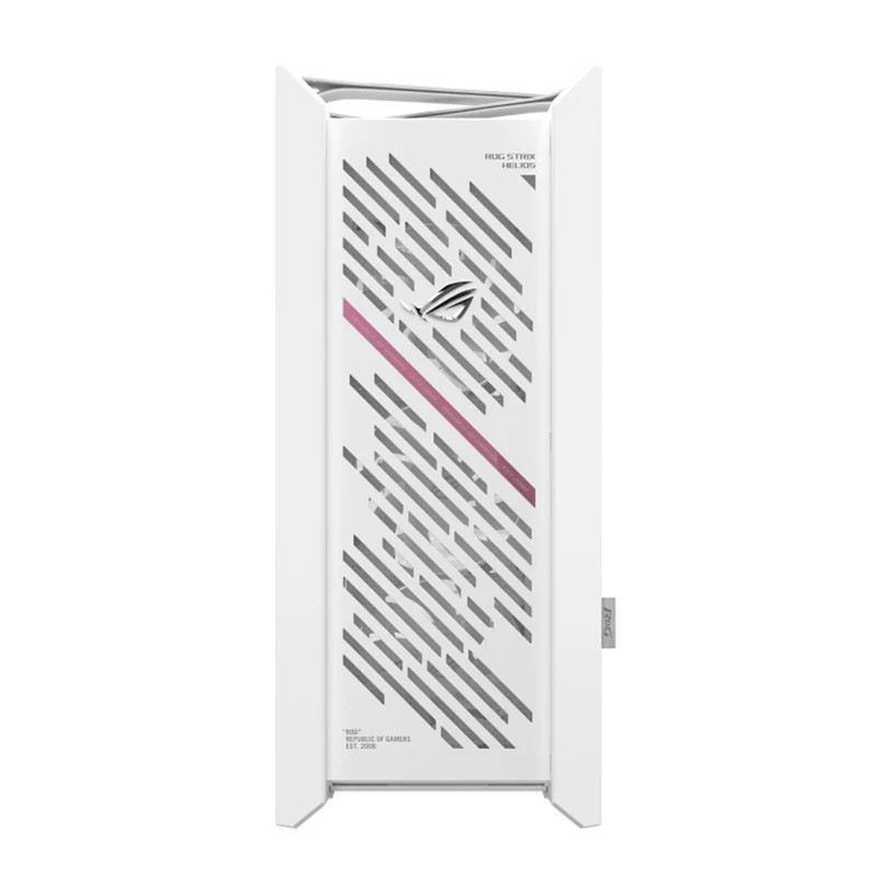 Asus ROG Strix Helios II GX601S EATX Mid-Tower PC Gaming Case with Dual Tempered Glass Side Panels (Black, White)