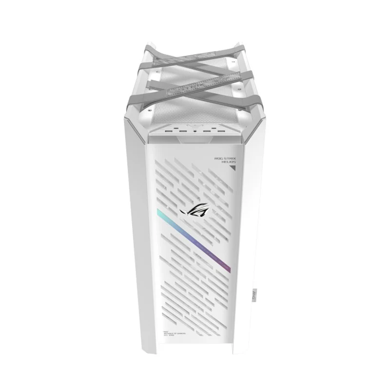 Asus ROG Strix Helios II GX601S EATX Mid-Tower PC Gaming Case with Dual Tempered Glass Side Panels (Black, White)