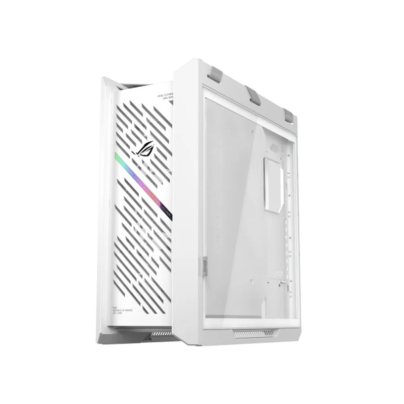 Asus ROG Strix Helios II GX601S EATX Mid-Tower PC Gaming Case with Dual Tempered Glass Side Panels (Black, White)