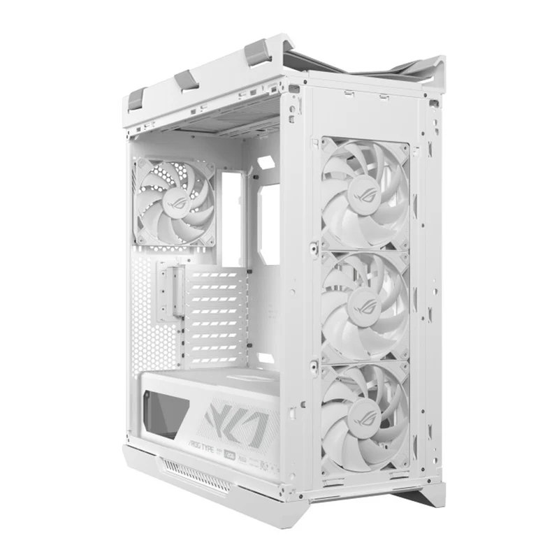 Asus ROG Strix Helios II GX601S EATX Mid-Tower PC Gaming Case with Dual Tempered Glass Side Panels (Black, White)