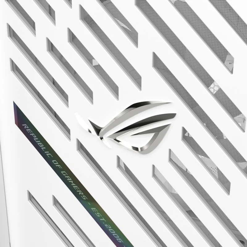 Asus ROG Strix Helios II GX601S EATX Mid-Tower PC Gaming Case with Dual Tempered Glass Side Panels (Black, White)