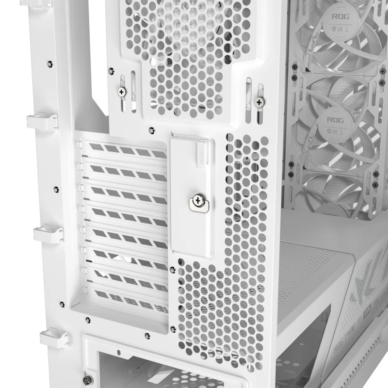 Asus ROG Strix Helios II GX601S EATX Mid-Tower PC Gaming Case with Dual Tempered Glass Side Panels (Black, White)
