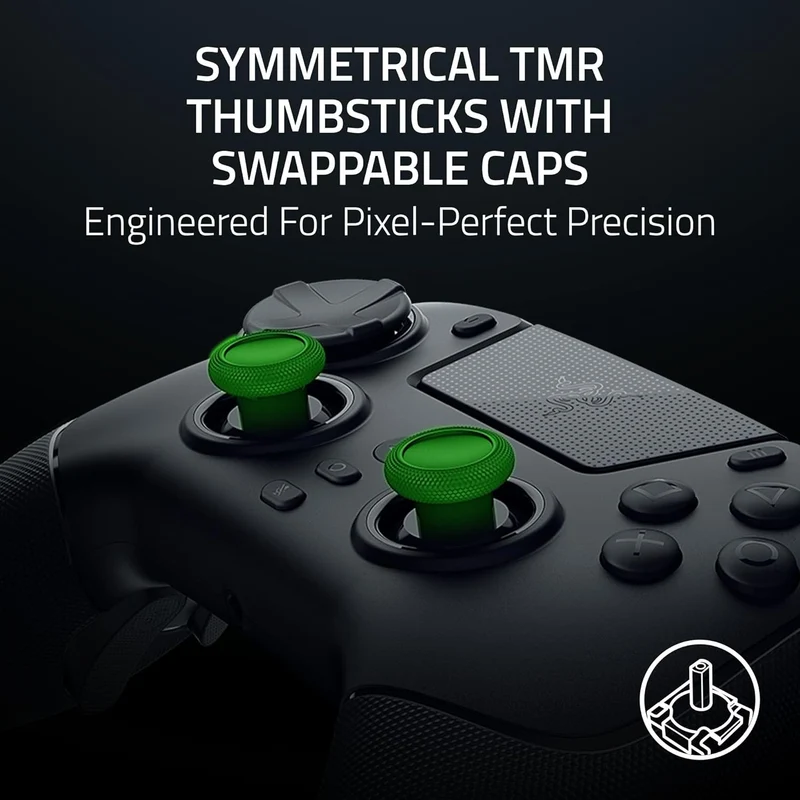 Razer Raiju V3 Pro Wireless Esports Controller for PS5 & PC (Black, White)