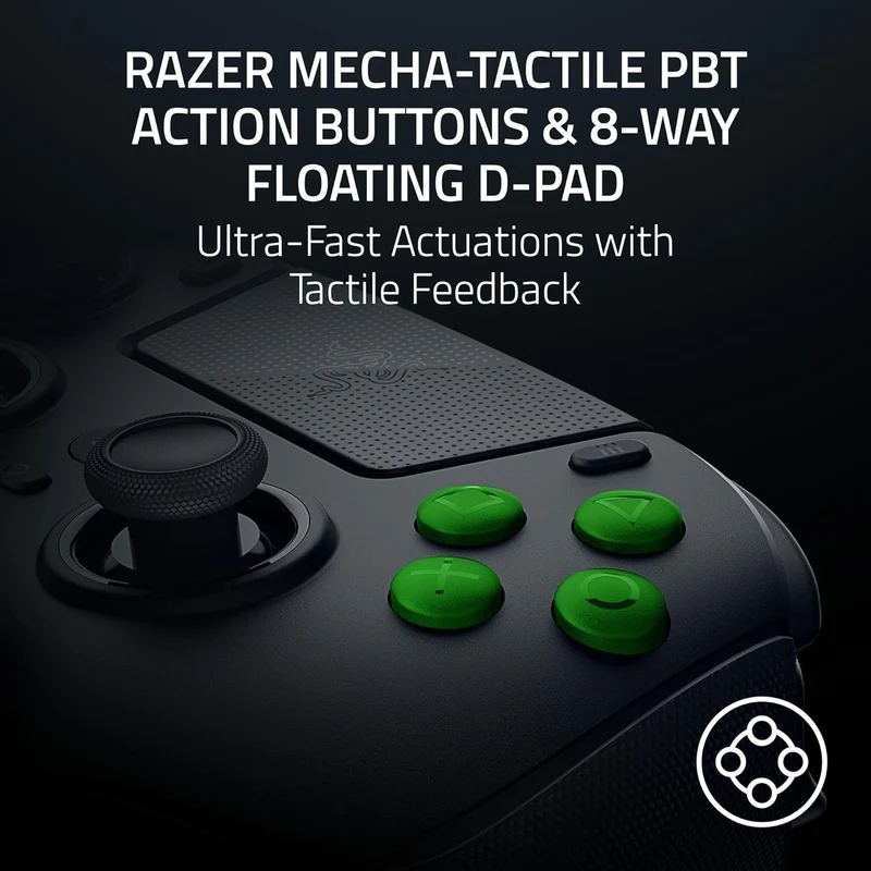 Razer Raiju V3 Pro Wireless Esports Controller for PS5 & PC (Black, White)