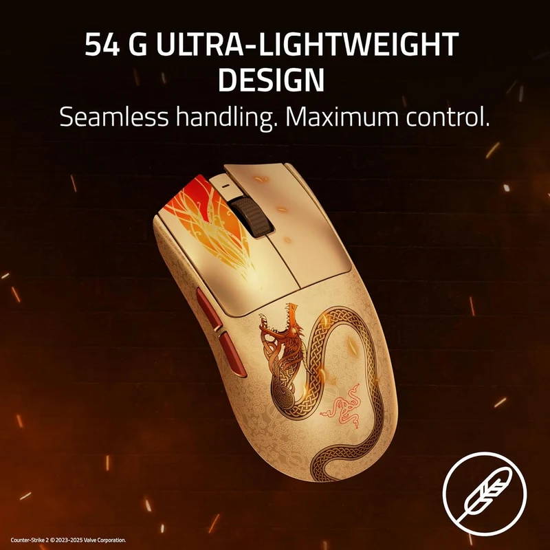Razer Viper V3 Pro Ultra-Lightweight Hyperspeed Wireless Symmetrical Esports Mouse (Counter-Strike 2 Ed.)