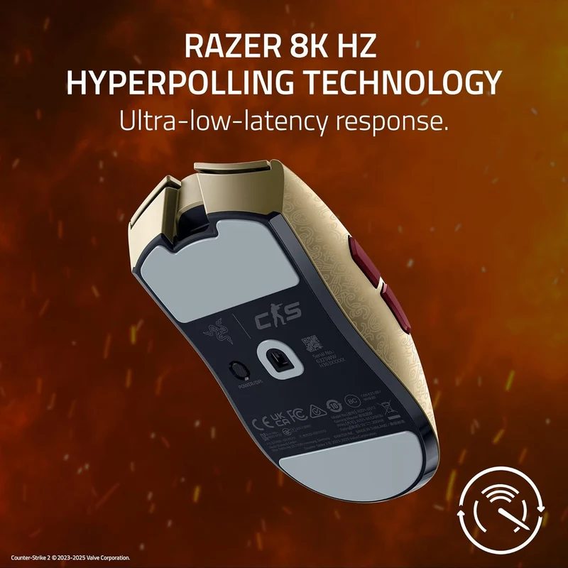 Razer Viper V3 Pro Ultra-Lightweight Hyperspeed Wireless Symmetrical Esports Mouse (Counter-Strike 2 Ed.)