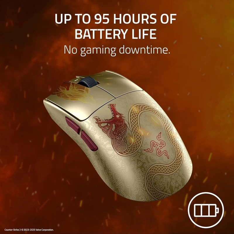 Razer Viper V3 Pro Ultra-Lightweight Hyperspeed Wireless Symmetrical Esports Mouse (Counter-Strike 2 Ed.)