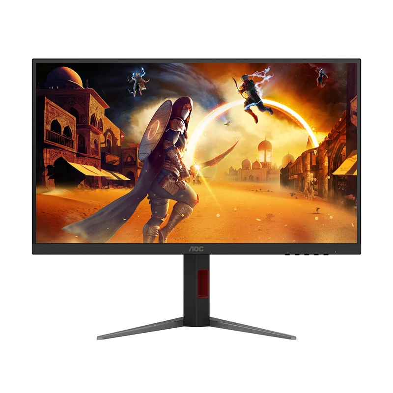 AOC U27G4XM 27" UHD (3840x2160) Dual Mode (4K @ 160Hz or FHD @ 320Hz) 1ms Fast IPS MiniLED Dual Gaming Monitor with Tilt, Height, Pivot & Swivel Adjustment (Black/Red)
