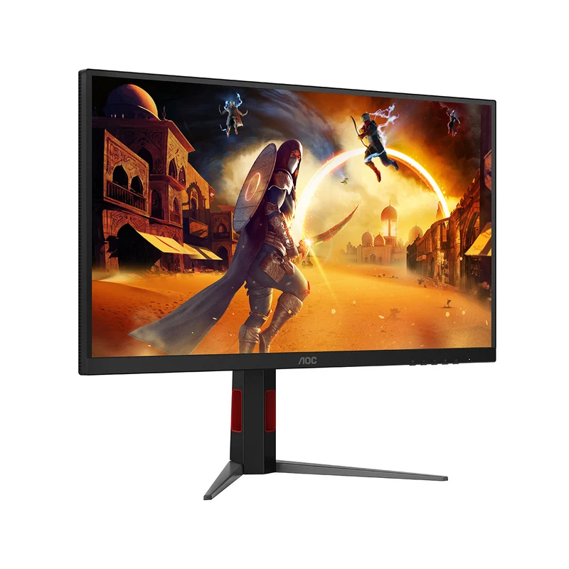 AOC U27G4XM 27" UHD (3840x2160) Dual Mode (4K @ 160Hz or FHD @ 320Hz) 1ms Fast IPS MiniLED Dual Gaming Monitor with Tilt, Height, Pivot & Swivel Adjustment (Black/Red)